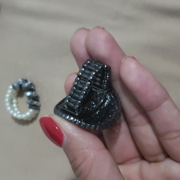 BRACELET AND 3 RINGS - Picture 6 of 9